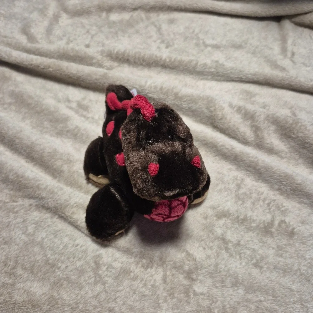 Ganz Webkinz Cocoa Dinosaur HM338 Brown Pink Plush Animal Retired No Code